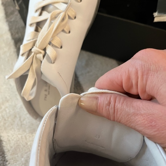Rag & Bone NEW with box white slides, silver detailing. - Picture 4 of 4